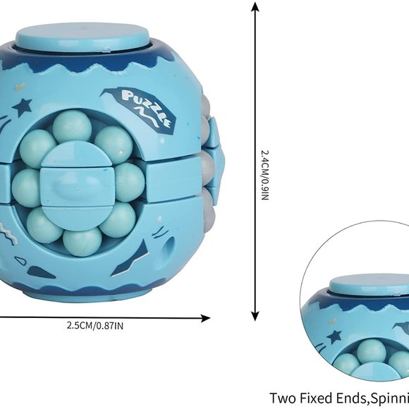 2 Piece of Magic Beane Fidget Spinner Sphere Assorted Color - Picture 4 of 6